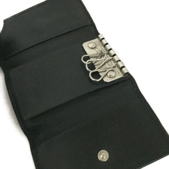 743129S Gucci Key Case G Logo 6 Ring Black Leather - Picture 5 of 9